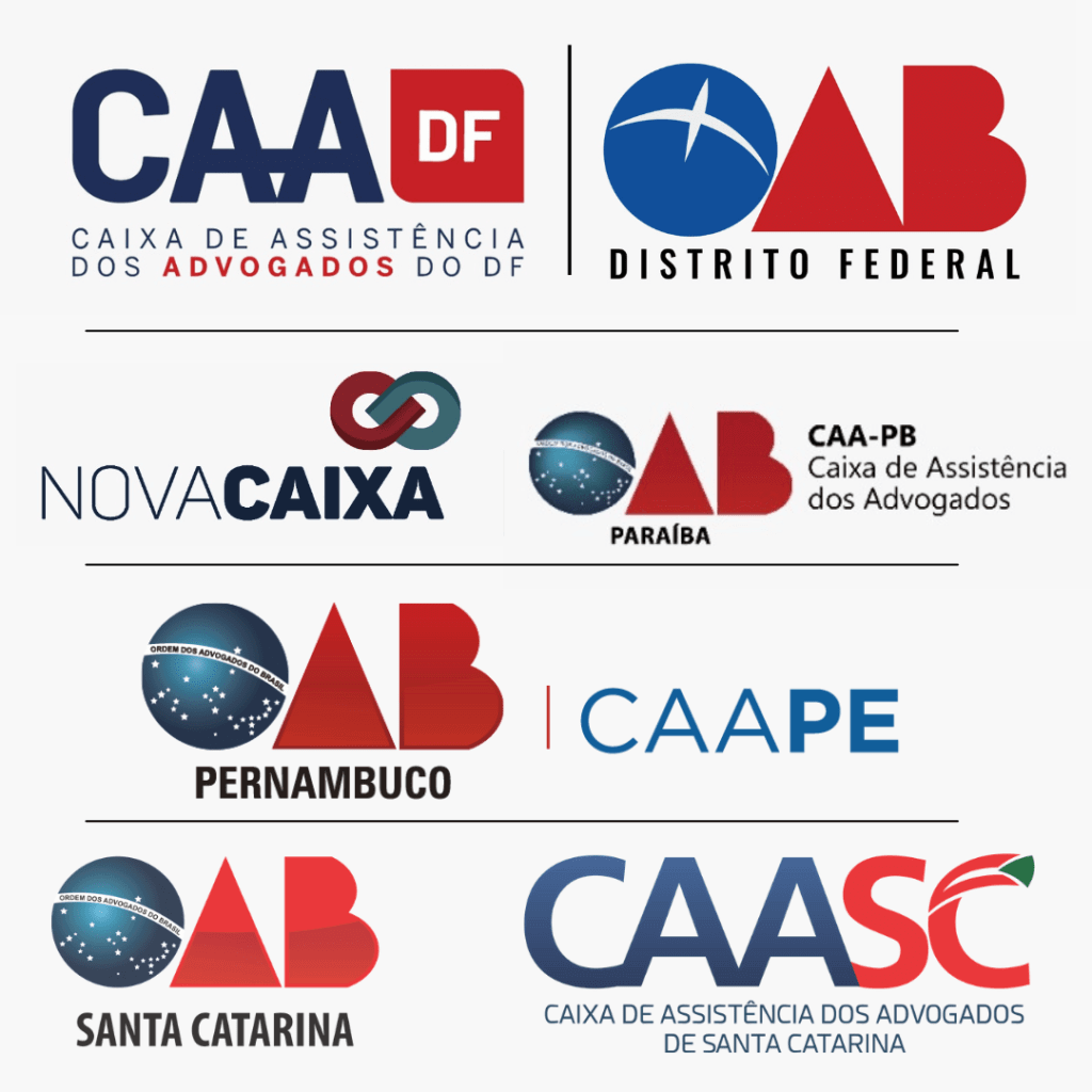 Logos CAA e OAB